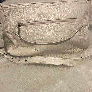 Stone & Co. White Leather Shoulder Bag 2 minor call out bottom left side